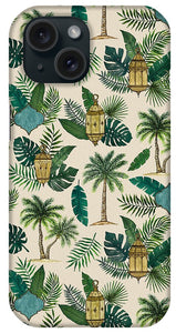 Palms and Lanterns Pattern - Phone Case