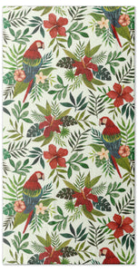 Tropical Parrot Pattern - Beach Towel