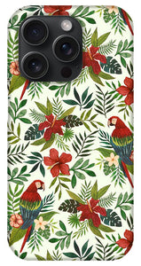 Tropical Parrot Pattern - Phone Case