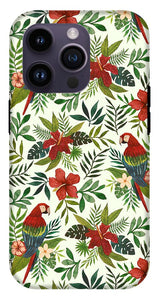 Tropical Parrot Pattern - Phone Case