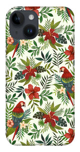 Tropical Parrot Pattern - Phone Case