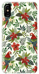 Tropical Parrot Pattern - Phone Case