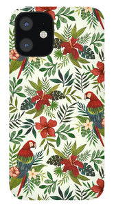 Tropical Parrot Pattern - Phone Case