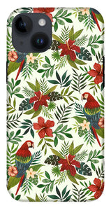 Tropical Parrot Pattern - Phone Case