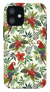 Tropical Parrot Pattern - Phone Case