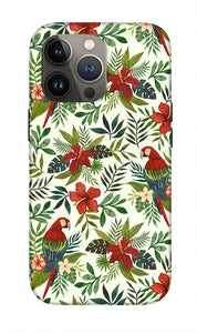 Tropical Parrot Pattern - Phone Case