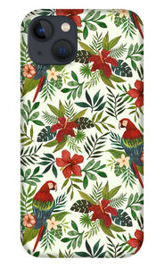 Tropical Parrot Pattern - Phone Case
