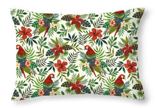 Load image into Gallery viewer, Tropical Parrot Pattern - Throw Pillow