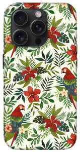 Tropical Parrot Pattern - Phone Case