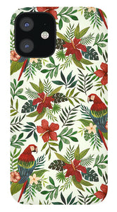 Tropical Parrot Pattern - Phone Case