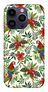 Tropical Parrot Pattern - Phone Case