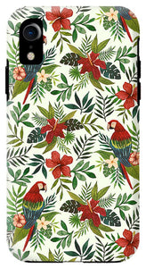 Tropical Parrot Pattern - Phone Case