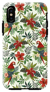 Tropical Parrot Pattern - Phone Case