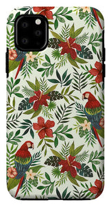 Tropical Parrot Pattern - Phone Case