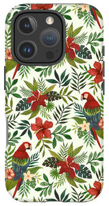Tropical Parrot Pattern - Phone Case