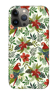 Tropical Parrot Pattern - Phone Case