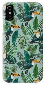 Tropical Toucan Pattern - Phone Case