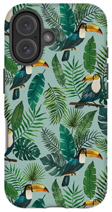 Tropical Toucan Pattern - Phone Case