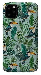 Tropical Toucan Pattern - Phone Case