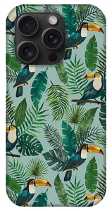 Tropical Toucan Pattern - Phone Case