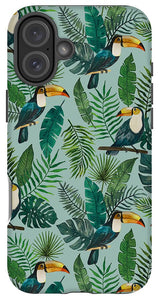 Tropical Toucan Pattern - Phone Case