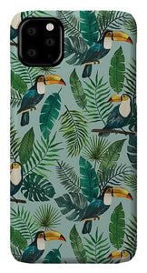 Tropical Toucan Pattern - Phone Case
