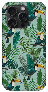 Tropical Toucan Pattern - Phone Case