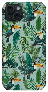 Tropical Toucan Pattern - Phone Case