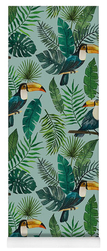 Tropical Toucan Pattern - Yoga Mat