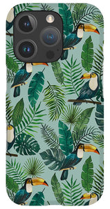 Tropical Toucan Pattern - Phone Case