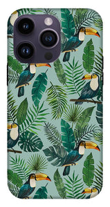 Tropical Toucan Pattern - Phone Case
