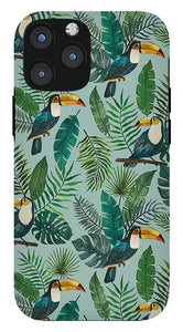 Tropical Toucan Pattern - Phone Case