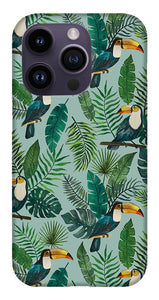 Tropical Toucan Pattern - Phone Case