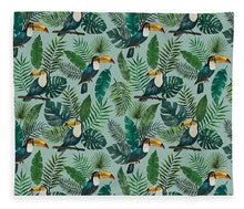 Load image into Gallery viewer, Tropical Toucan Pattern - Blanket