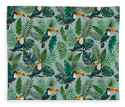 Tropical Toucan Pattern - Blanket