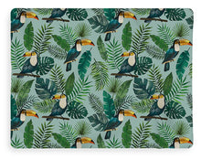 Load image into Gallery viewer, Tropical Toucan Pattern - Blanket