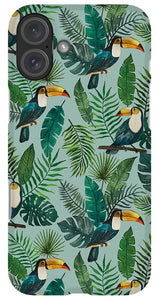 Tropical Toucan Pattern - Phone Case