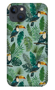 Tropical Toucan Pattern - Phone Case