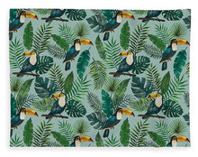 Load image into Gallery viewer, Tropical Toucan Pattern - Blanket
