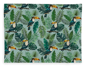 Tropical Toucan Pattern - Blanket
