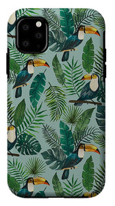 Tropical Toucan Pattern - Phone Case