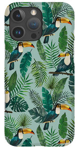 Tropical Toucan Pattern - Phone Case