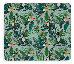 Tropical Toucan Pattern - Blanket