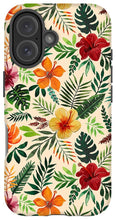 Load image into Gallery viewer, Tropical Watercolor Floral Pattern - Phone Case