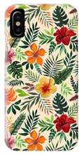 Load image into Gallery viewer, Tropical Watercolor Floral Pattern - Phone Case