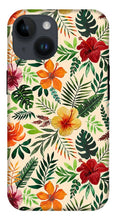 Load image into Gallery viewer, Tropical Watercolor Floral Pattern - Phone Case
