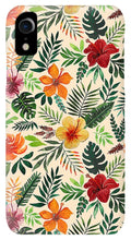 Load image into Gallery viewer, Tropical Watercolor Floral Pattern - Phone Case
