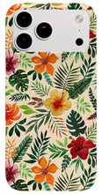 Load image into Gallery viewer, Tropical Watercolor Floral Pattern - Phone Case