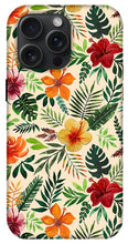 Load image into Gallery viewer, Tropical Watercolor Floral Pattern - Phone Case