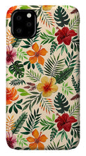 Load image into Gallery viewer, Tropical Watercolor Floral Pattern - Phone Case